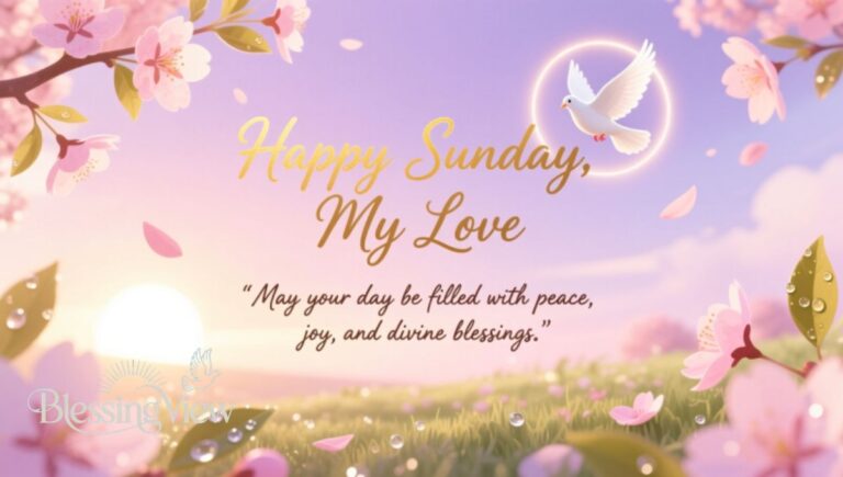 110+ Happy Sunday My Love A Beautiful Message Filled with Prayers and Blessings