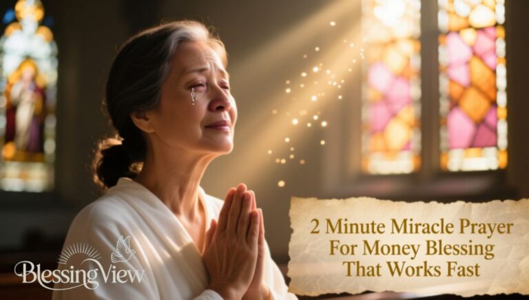 2 Minute Miracle Prayer For Money Blessing That Works Fast