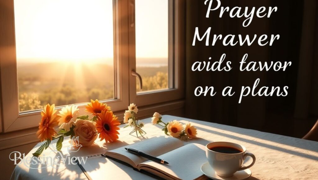 A Morning Prayer for God's Favor on Your Plans