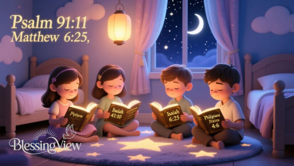 Amazing Night Time Prayers for Kids with Scriptures