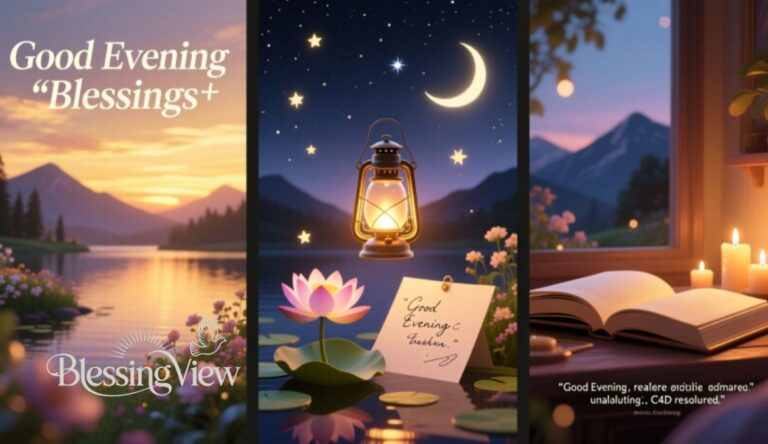 Beautiful Good Evening Blessings Images and Quotes.blessingview