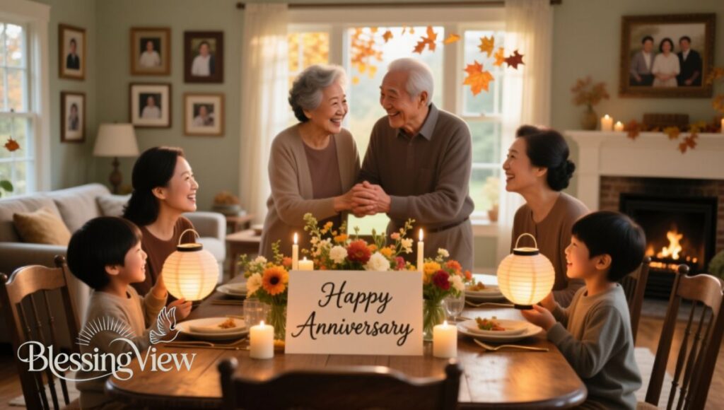 Happy Anniversary Wishes for a Family.blessingview.com