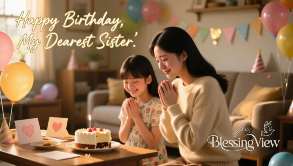 Heart Touching Birthday Prayer for Sister