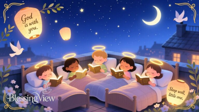Night Time Prayers for Kids with Scriptures