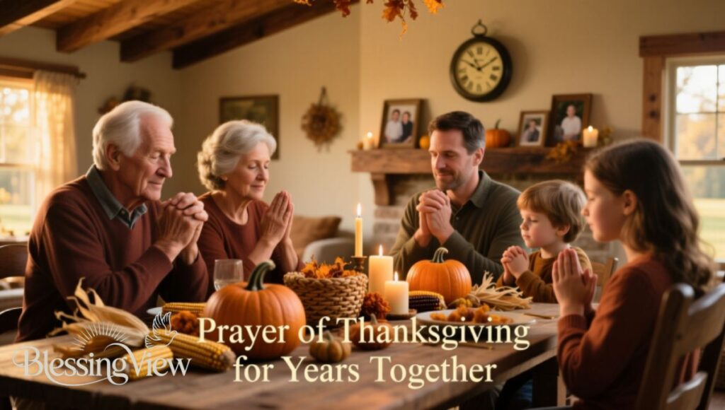 Prayer of Thanksgiving for Years Together 