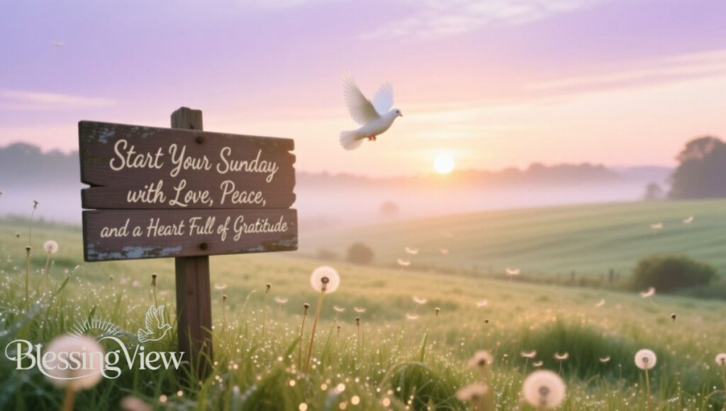 Start Your Sunday with Love, Peace, and a Heart Full of Gratitude