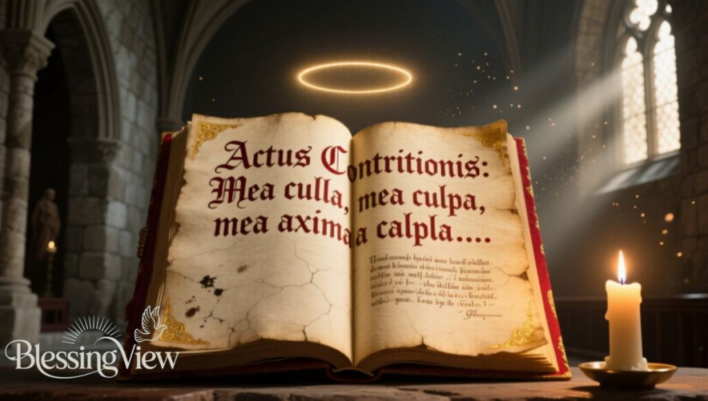 The Text of the Act of Contrition Prayer