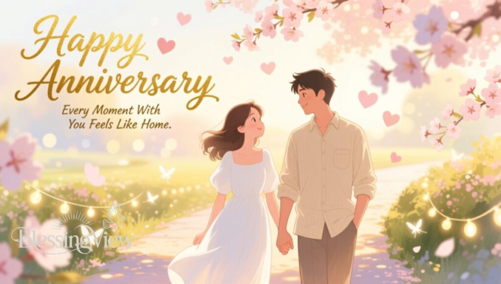 happy anniversary couple. blessingview