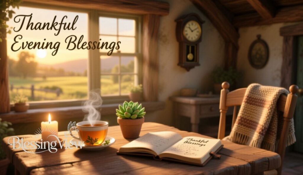 thankful evening blessing. blessingview