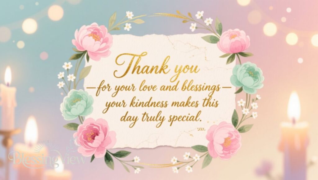 A Heartfelt Appreciation Message for Birthday Blessings