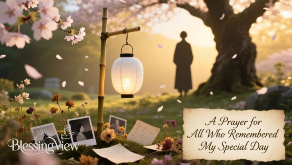 A Prayer for All Who Remembered My Special Day