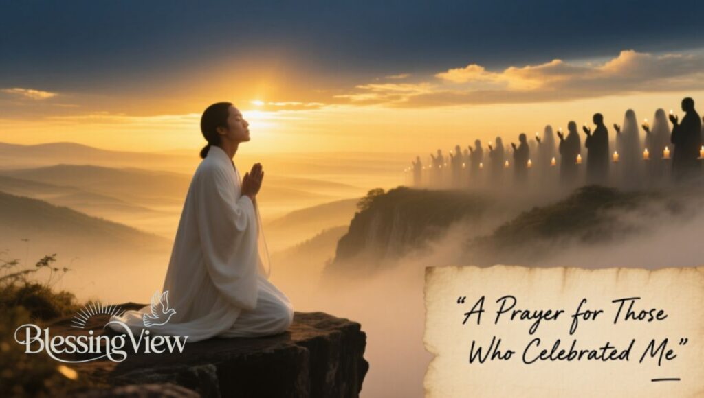 A Prayer for Those Who Celebrated Me