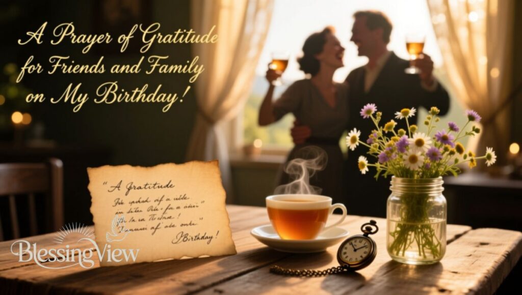 A Prayer of Gratitude for Friends and Family on My Birthday