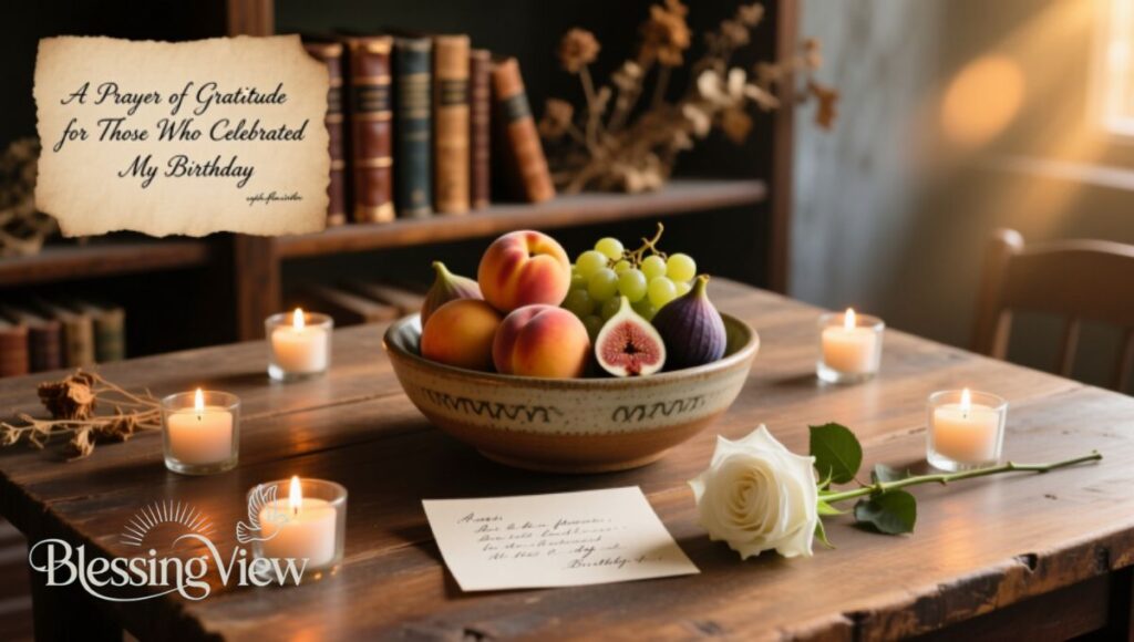 A Prayer of Gratitude for Those Who Celebrated My Birthday