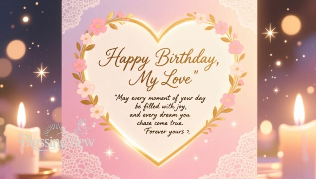 Beautiful Birthday Prayer Messages for My Love