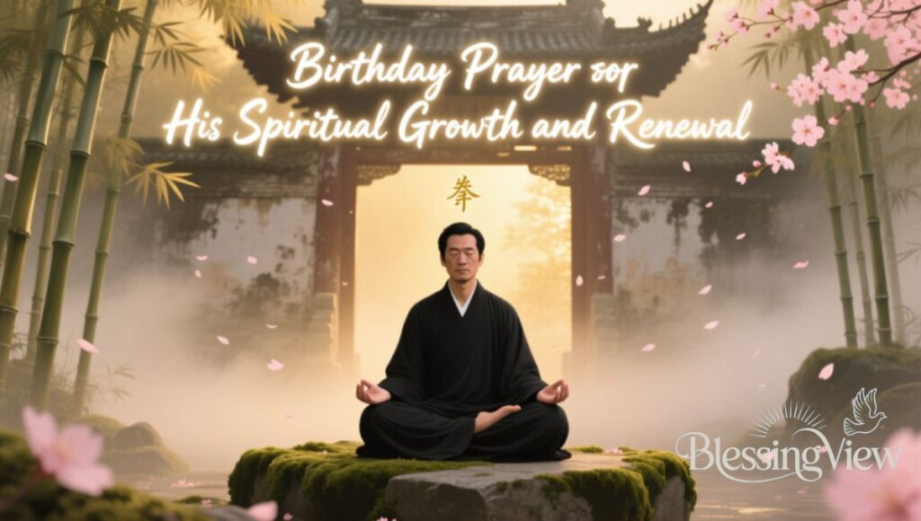 Birthday Prayer for His Spiritual Growth and Renewal