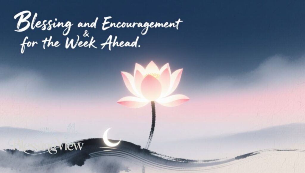 Blessing and Encouragement for the Week Ahead