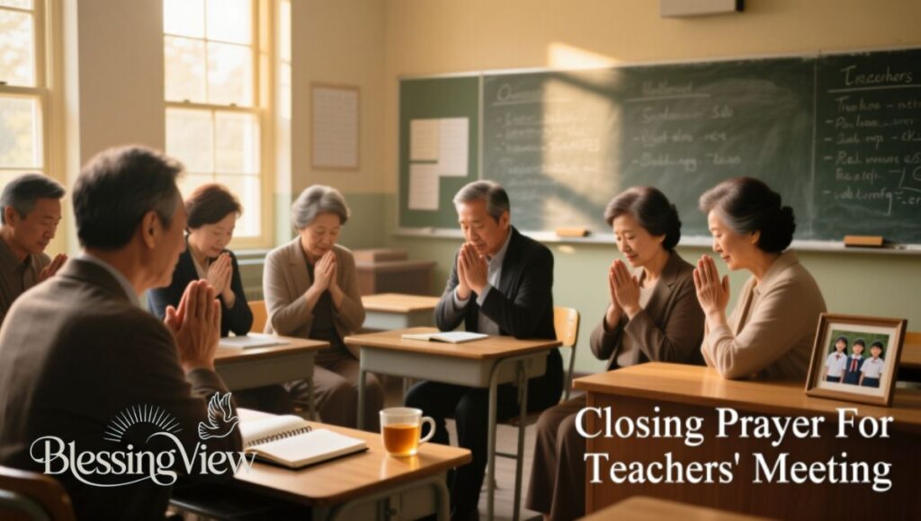 Closing Prayer For Teachers' Meeting