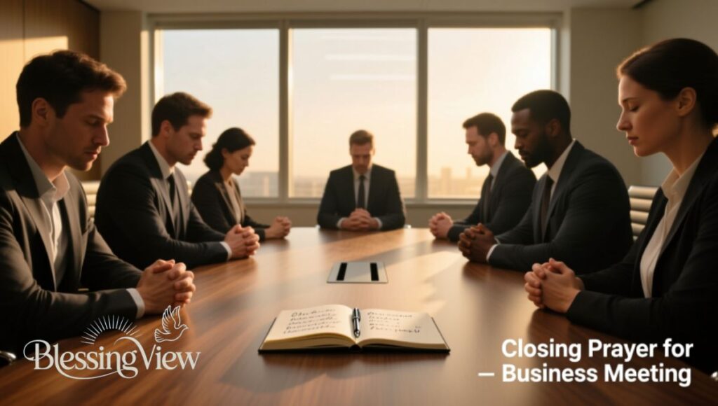 Closing Prayer for Business Meeting