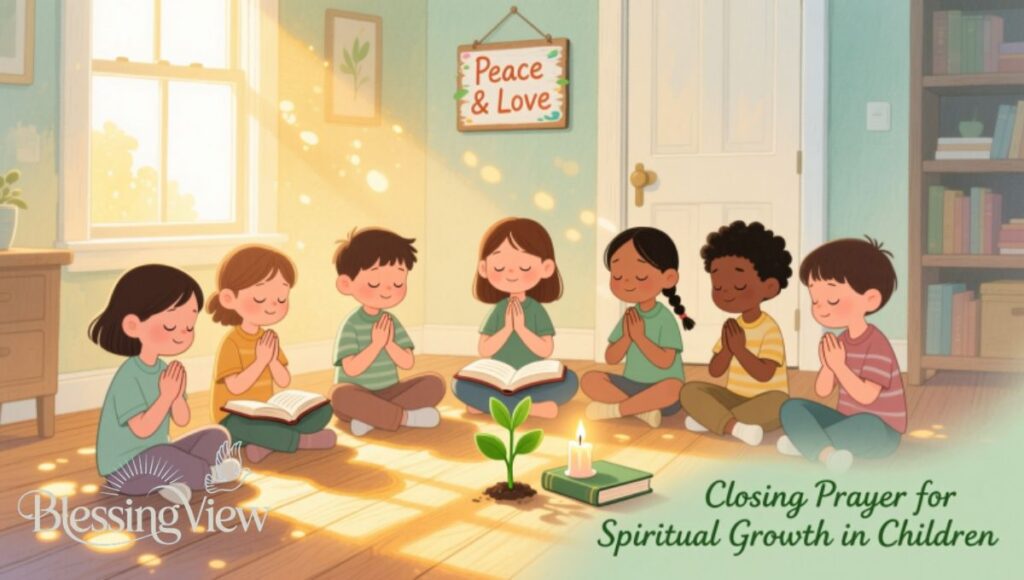 Closing Prayer for Spiritual Growth in Children