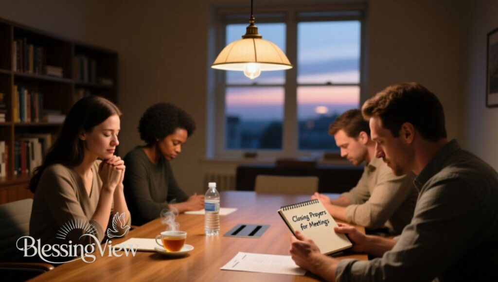 Closing Prayers for Meetings