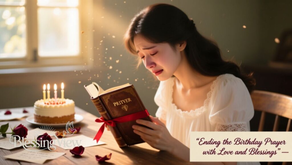 Ending the Birthday Prayer with Love and Blessings