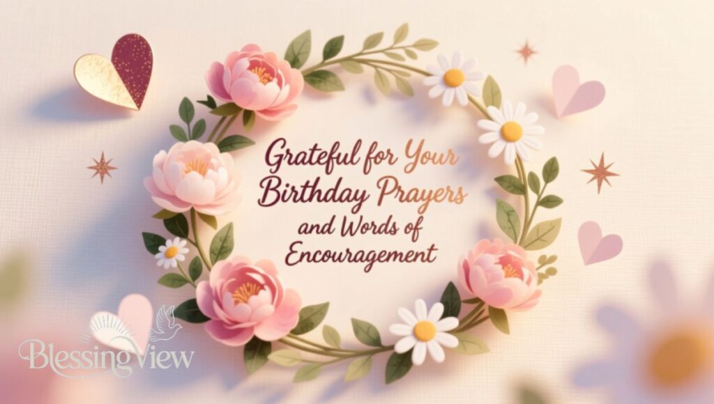 Grateful for Your Birthday Prayers and Words of Encouragement
