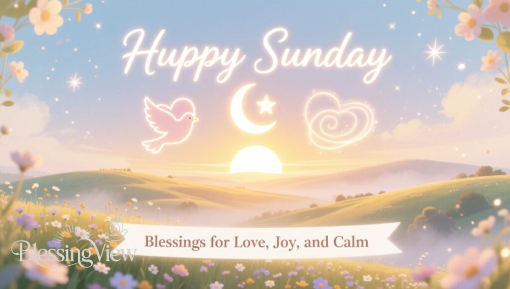 Happy Sunday Blessings for Love, Joy, and Calm
