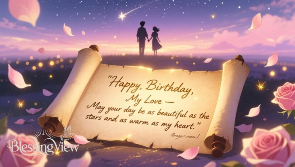 Heartfelt Birthday Prayer Message for My Love