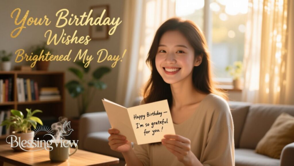 How Your Birthday Wishes Brightened My Day