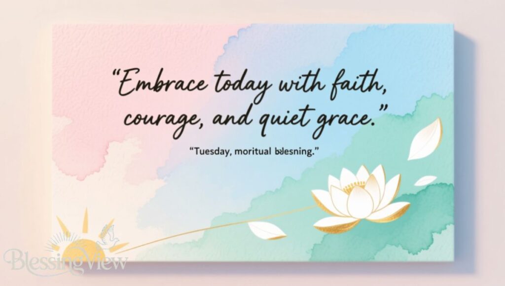 Inspirational Tuesday Morning Quotes and Spiritual Blessings