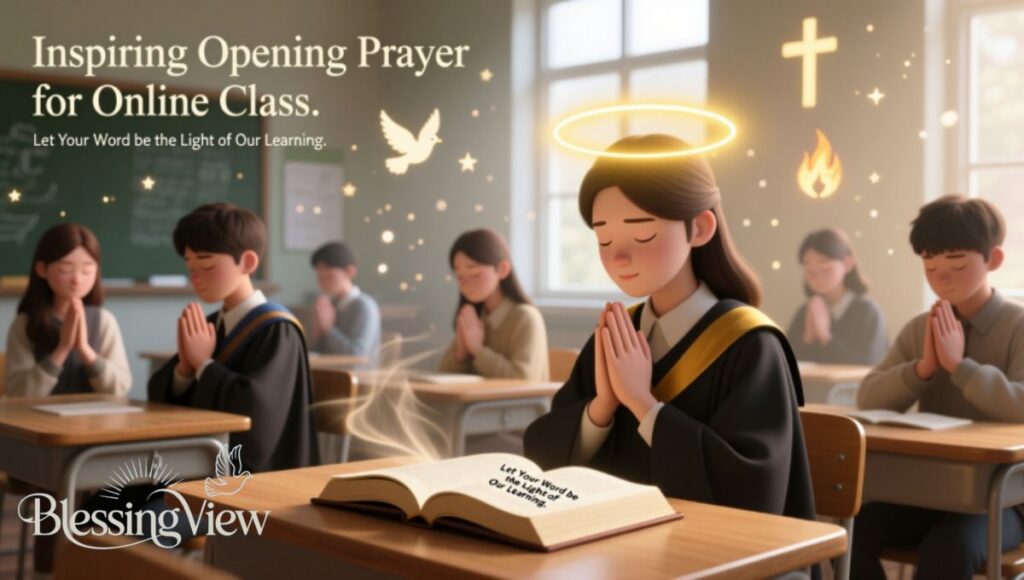 Inspiring Opening Prayer for Online Class to Invite God's Presence and Bless Learning