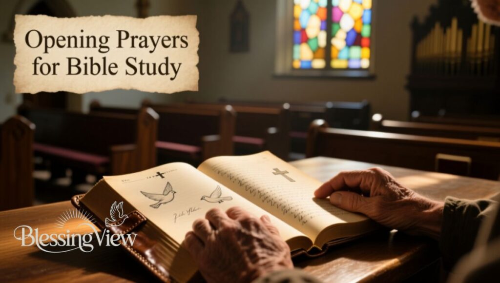 Opening Prayers for Bible Study