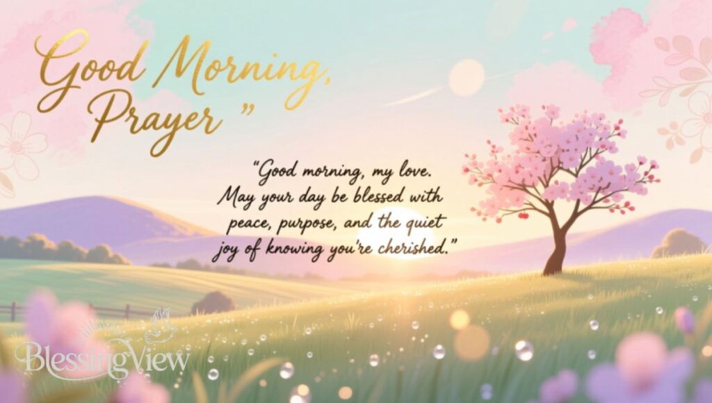 Romantic Good Morning Prayer Texts for Him