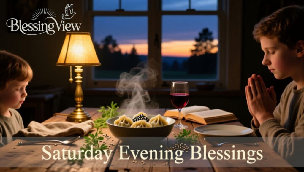 Saturday Evening Blessings