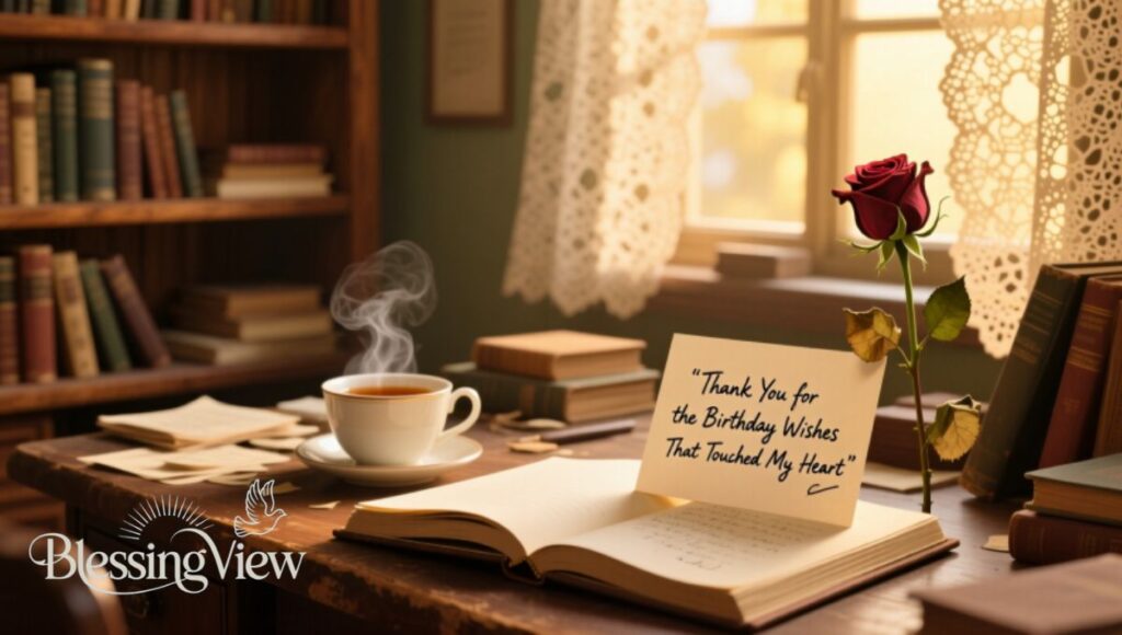 Sending Thanks for the Birthday Wishes That Touched My Heart