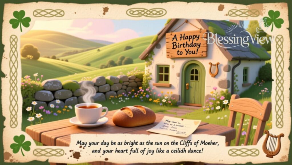 Short Irish Birthday Blessings for Cards