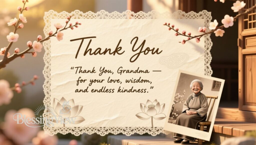Thank-You Messages for Grandmother Who Passed Away