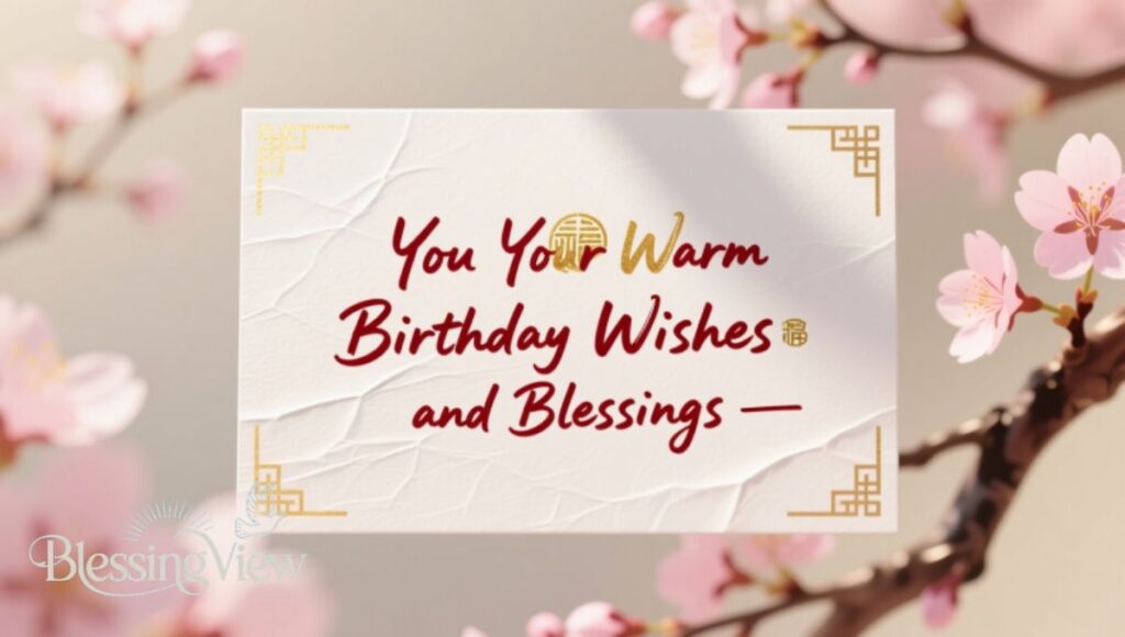 Thank You for Your Warm Birthday Wishes and Blessings