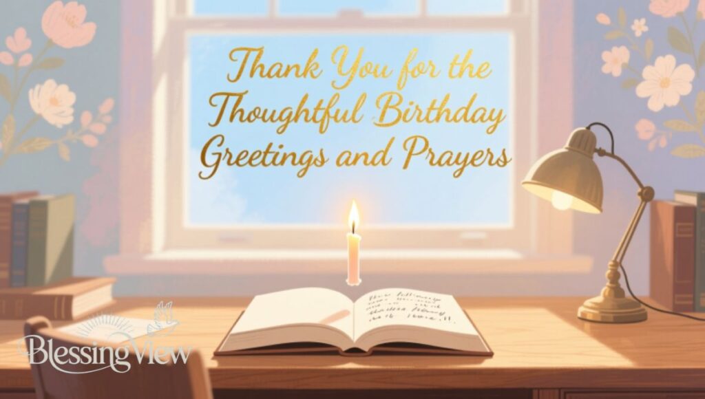 Thank You for the Thoughtful Birthday Greetings and Prayers