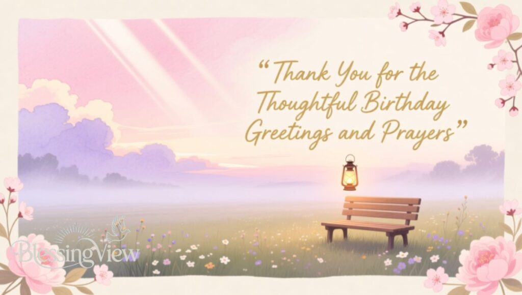 Thank You for the Thoughtful Birthday Greetings and Prayers