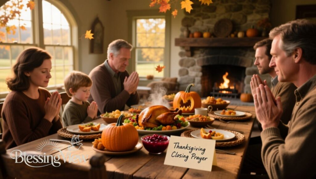Thanksgiving Closing Prayer
