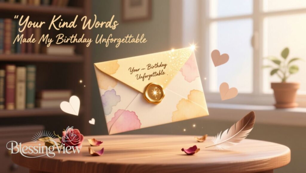 Your Kind Words Made My Birthday Unforgettable