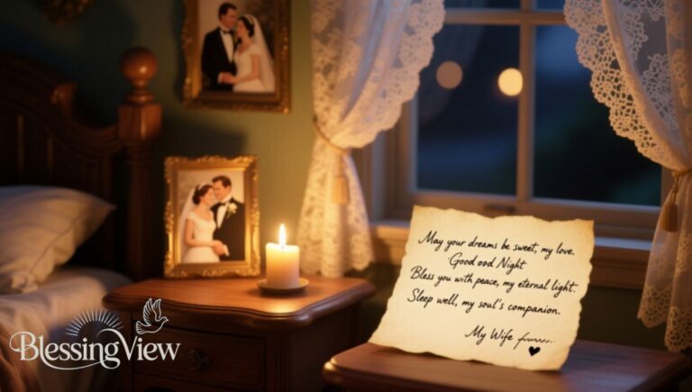 80+ Romantic Good Night Prayer Messages for My Wife
