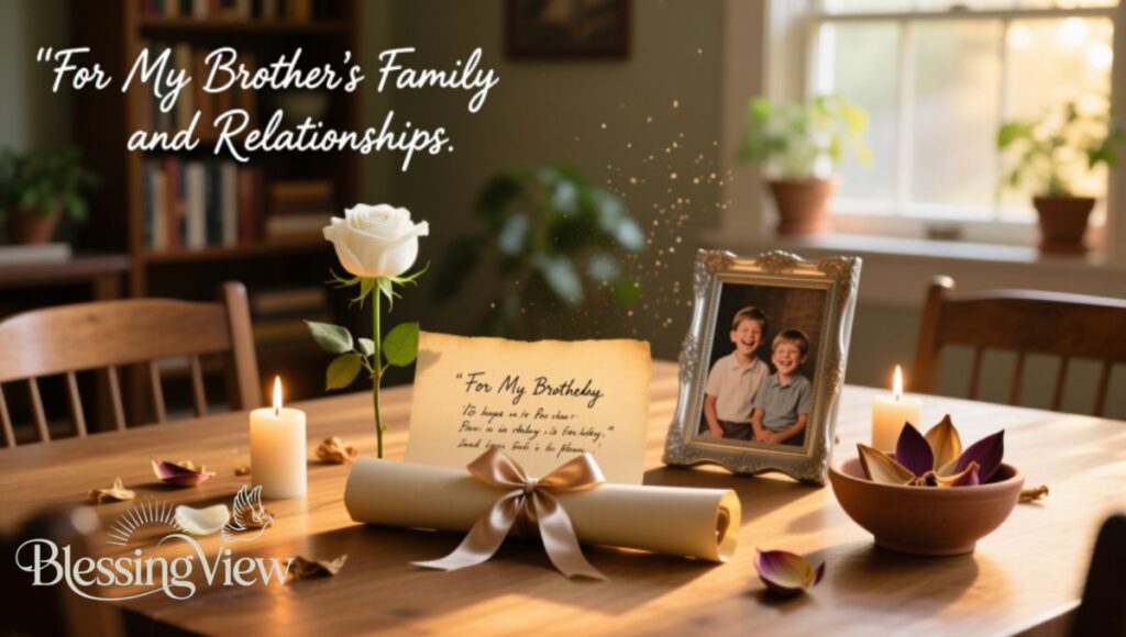 Birthday Prayer for My Brother's Family and Relationships