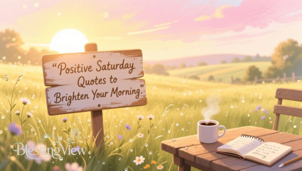 Positive Saturday Quotes to Brighten Your Morning