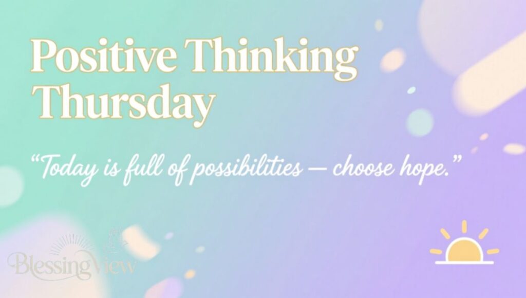 Positive Thinking Thursday Quotes