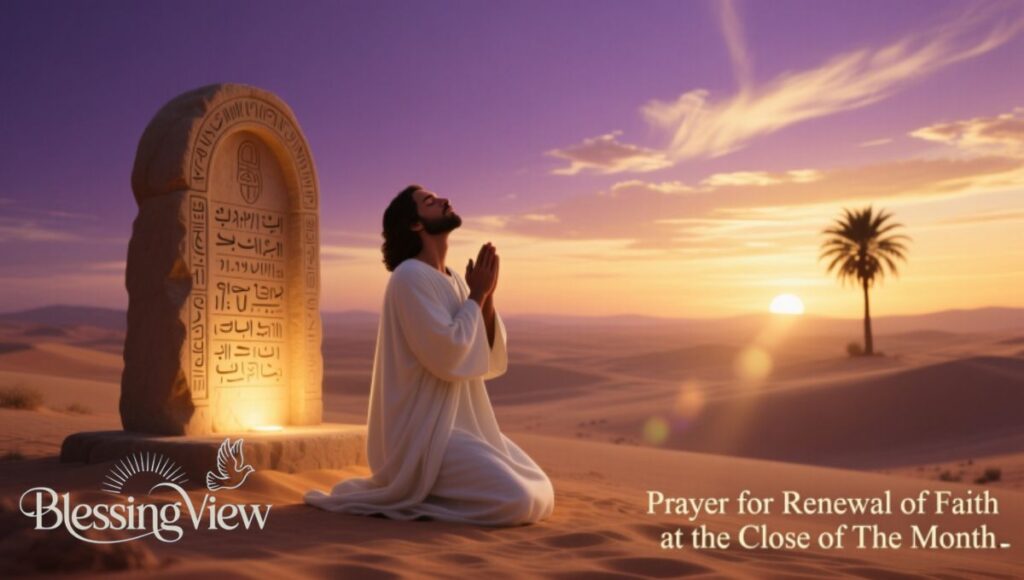 Prayer for Renewal of Faith at the Close of the Month