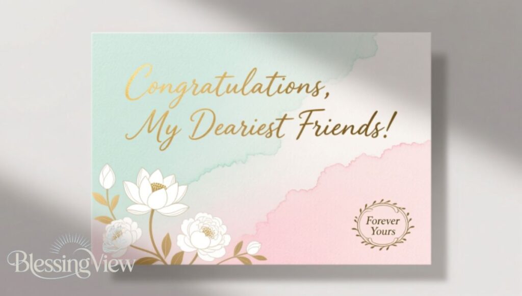 Short Wedding Blessings for Friends