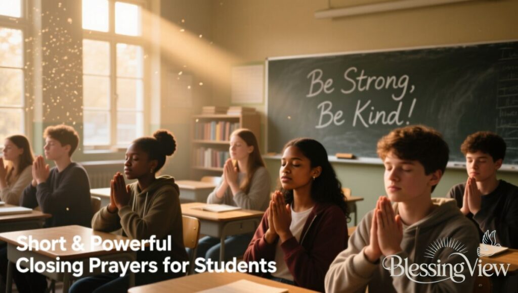 Short and Powerful Closing Prayers for Students